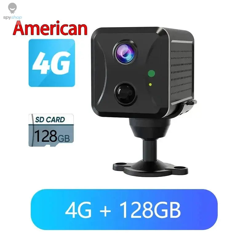 Ubox Mini 4G Security Camera SIM Card or Wifi Ultra HD Surveillance Camera 3800 mAh Battery Low Power Voice Intercom CCTV Camera Spy-shop.com