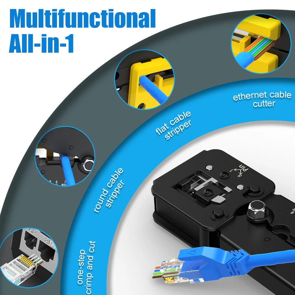 AM-688 Pass-Through Network Cable Crimping Tool