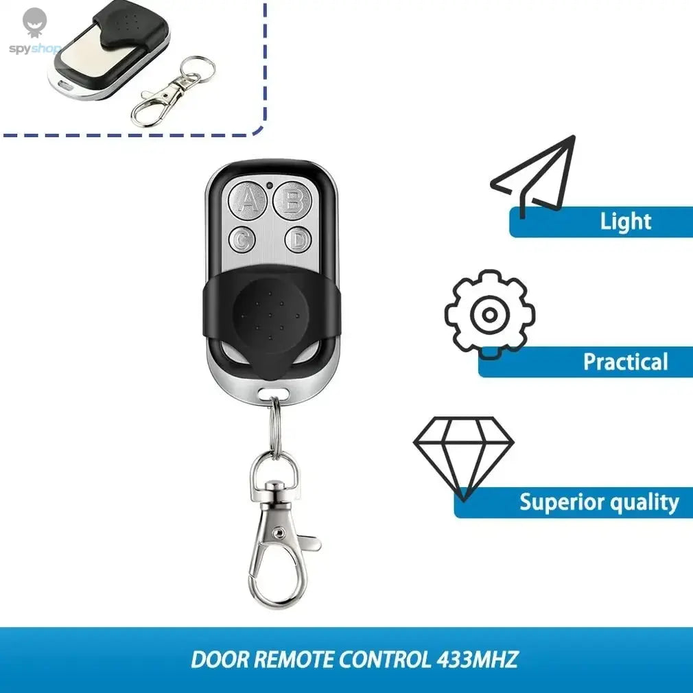 Universal 4 Buttons Garage Door Opener Remote Control 433MHZ Clone Fixed Learning Rolling Code Duplicator Garage Spy-shop.com