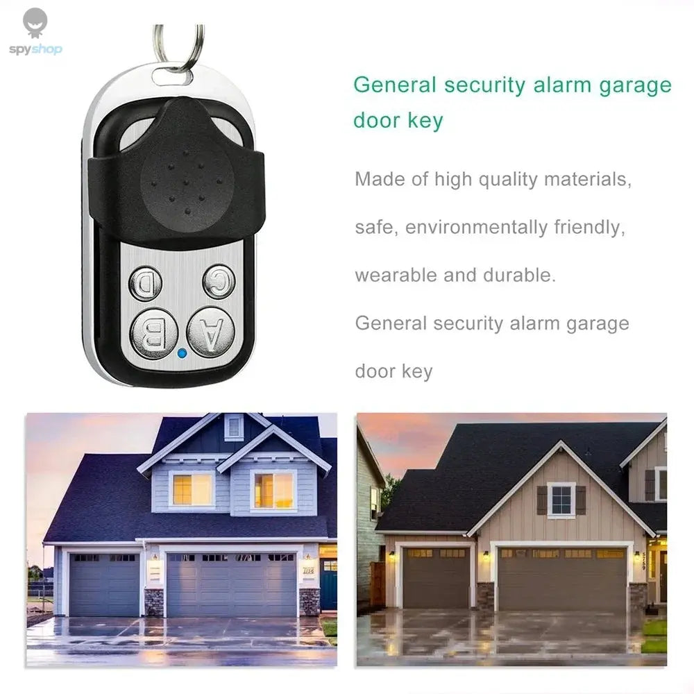 Universal 4 Buttons Garage Door Opener Remote Control 433MHZ Clone Fixed Learning Rolling Code Duplicator Garage Spy-shop.com