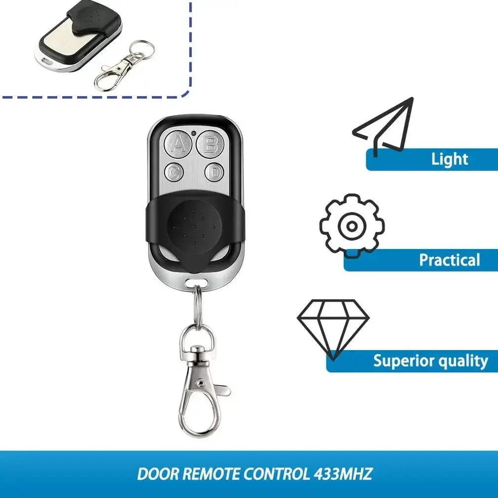 Universal 4 Buttons Garage Door Opener Remote Control 433MHZ Clone Fixed Learning Rolling Code Duplicator Garage Spy-shop.com