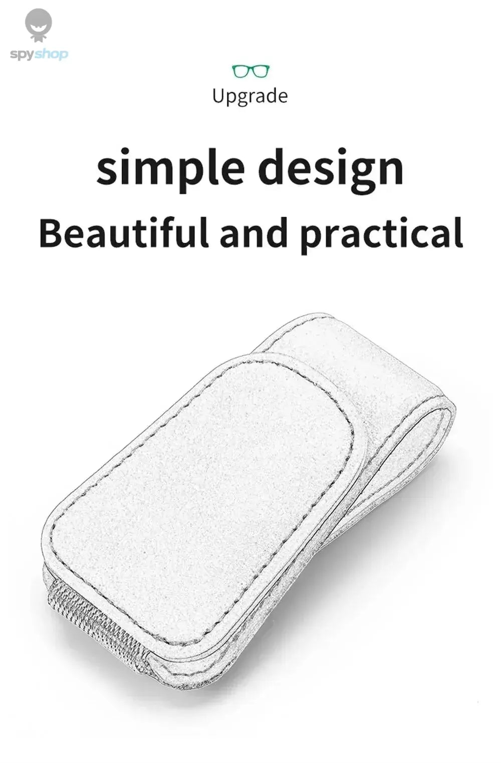 Universal Car Auto Sun Visor Eyeglass Hanger Clip Leather Glasses Holder Magnetic Multi-Function Automobile Accessories Storage