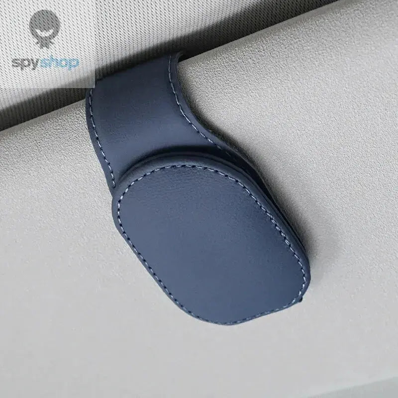 Universal Car Auto Sun Visor Eyeglass Hanger Clip Leather Glasses Holder Magnetic Multi-Function Automobile Accessories Storage