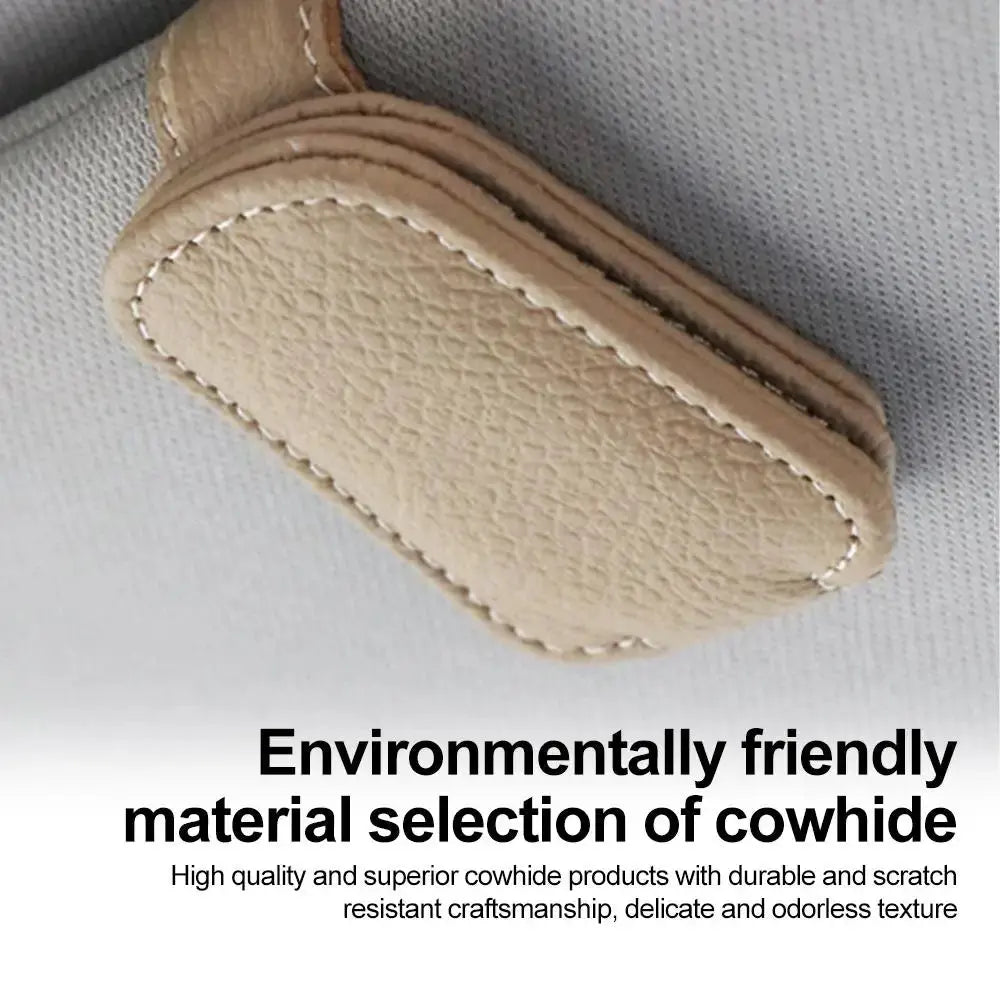 Universal Car Sunglasses Clip Card Ticket Holder Stand Fastener Pen Case Eyeglasses Sun Visor Car Accessories Spy-shop.com