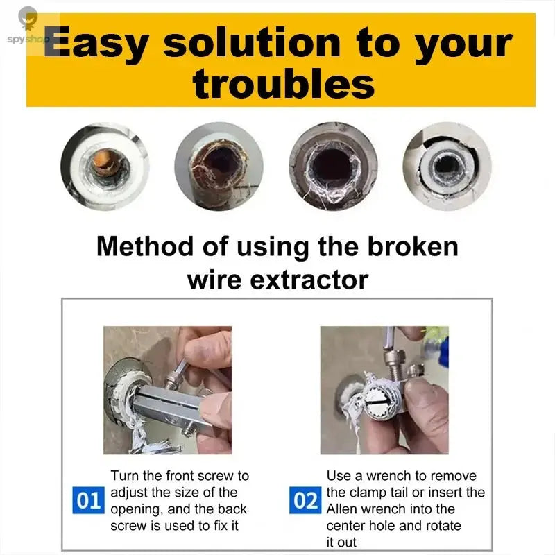 Universal Extractor for Water Pipe Breakage Multi Specification Wire Extractor Water-tap Screw Remover Angle Valve Repair Tools Spy-shop.com