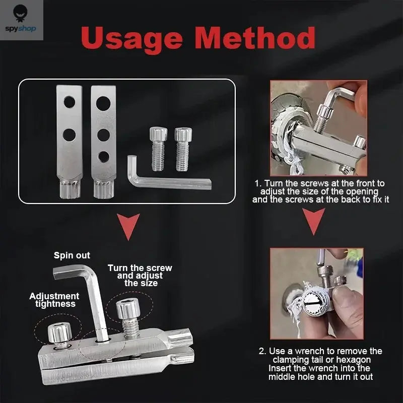 Universal Extractor for Water Pipe Breakage Multi Specification Wire Extractor Water-tap Screw Remover Angle Valve Repair Tools Spy-shop.com