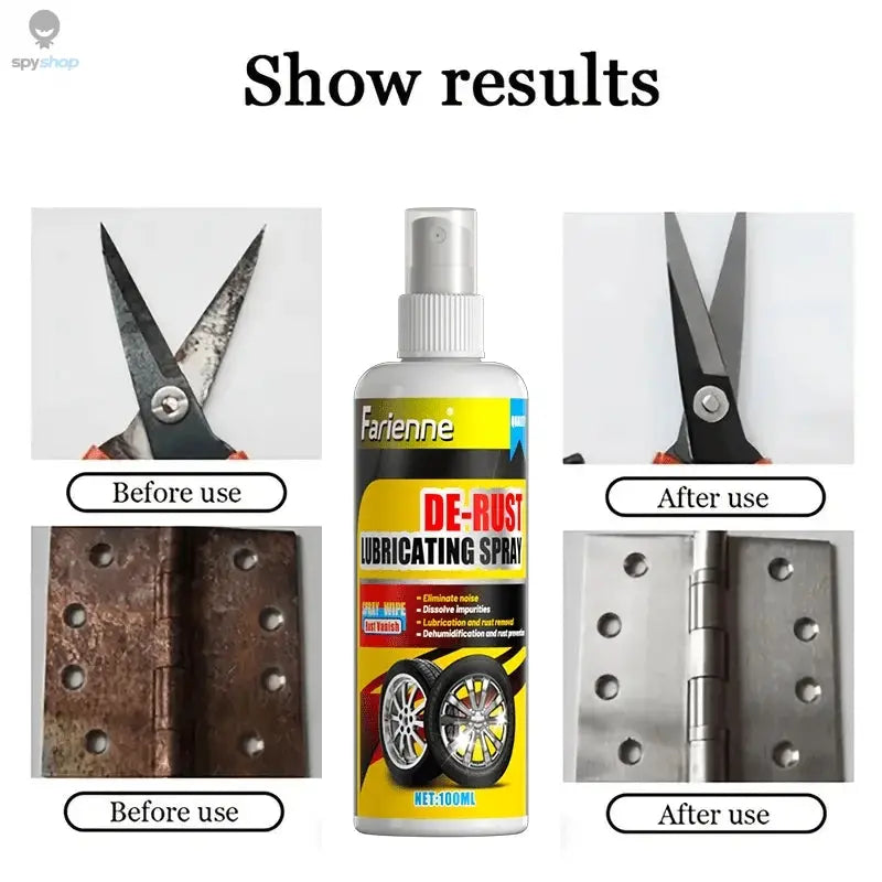 Universal Rust Remover Revitalizing Spray for Car Wheels & Metal Surfaces, Strong Decontamination, Smooth & Reliable Spy-shop.com