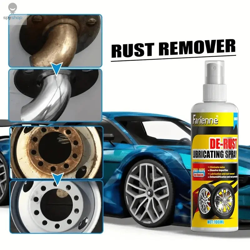 Universal Rust Remover Revitalizing Spray for Car Wheels & Metal Surfaces, Strong Decontamination, Smooth & Reliable Spy-shop.com