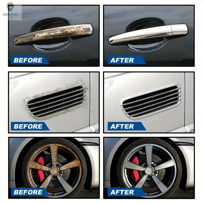 Universal Rust Remover Revitalizing Spray for Car Wheels & Metal Surfaces, Strong Decontamination, Smooth & Reliable Spy-shop.com