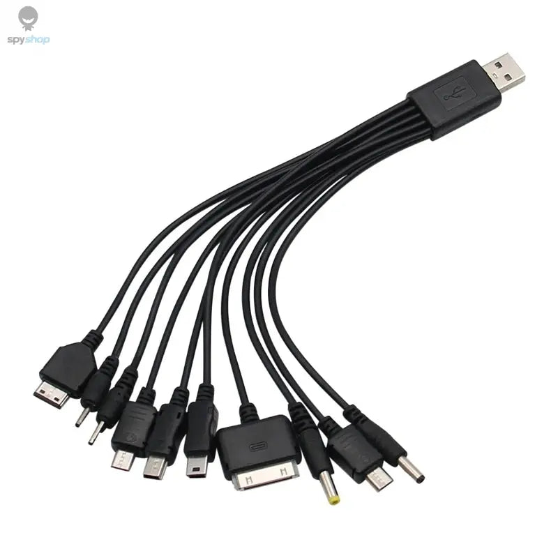 Universal USB To Multi Plug Cell Phone Charger Cable 10 to 1 USB Cable For Samsung Xiaomi Huawei Google OPPO Vivo Charger Cable Spy-shop.com