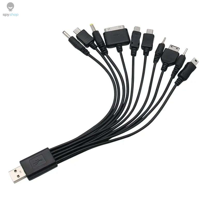 Universal USB To Multi Plug Cell Phone Charger Cable 10 to 1 USB Cable For Samsung Xiaomi Huawei Google OPPO Vivo Charger Cable Spy-shop.com