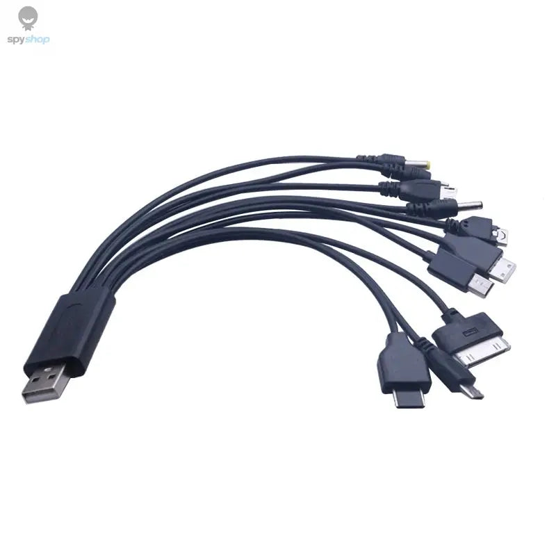 Universal USB To Multi Plug Cell Phone Charger Cable 10 to 1 USB Cable For Samsung Xiaomi Huawei Google OPPO Vivo Charger Cable Spy-shop.com
