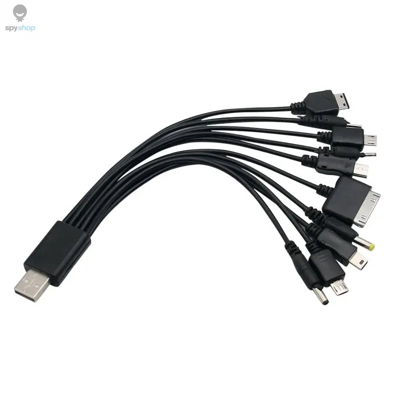 Universal USB To Multi Plug Cell Phone Charger Cable 10 to 1 USB Cable For Samsung Xiaomi Huawei Google OPPO Vivo Charger Cable Spy-shop.com