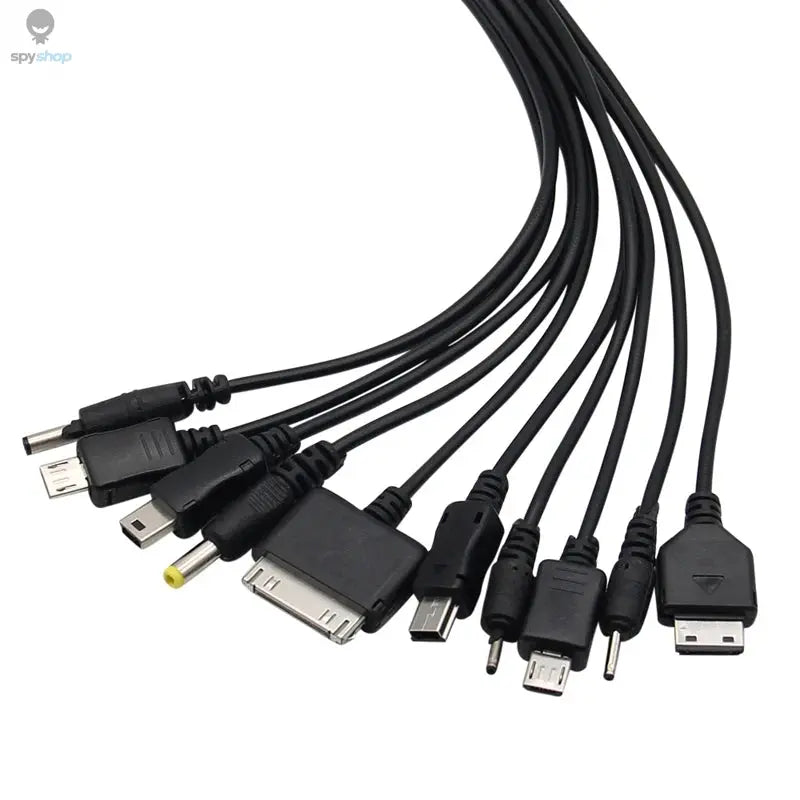 Universal USB To Multi Plug Cell Phone Charger Cable 10 to 1 USB Cable For Samsung Xiaomi Huawei Google OPPO Vivo Charger Cable Spy-shop.com