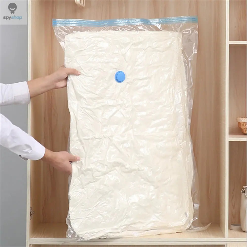 Vacuum Storage Bags With Valve Folding Compressed Space Saving Clothes Storage Big Size For Towel Cloth Blanket Spy-shop.com