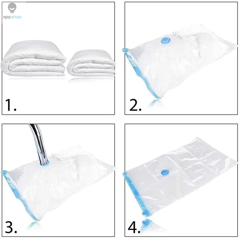 Vacuum Storage Bags With Valve Folding Compressed Space Saving Clothes Storage Big Size For Towel Cloth Blanket Spy-shop.com