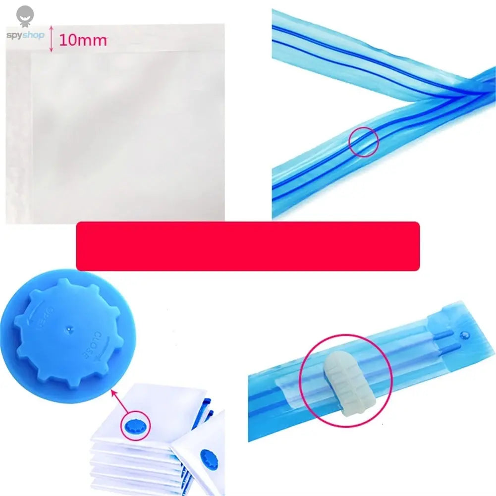 Vacuum Storage Bags With Valve Folding Compressed Space Saving Clothes Storage Big Size For Towel Cloth Blanket Spy-shop.com