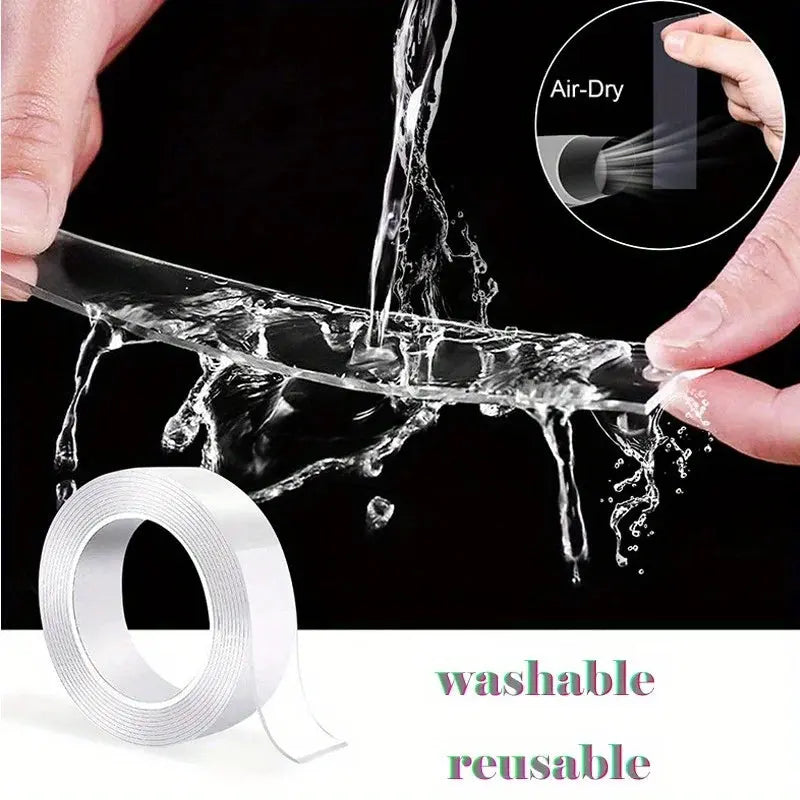 "Versatile Reusable Double-Sided Waterproof Adhesive Tape - Perfect for Kitchen and Bathroom Supplies" Spy-shop.com