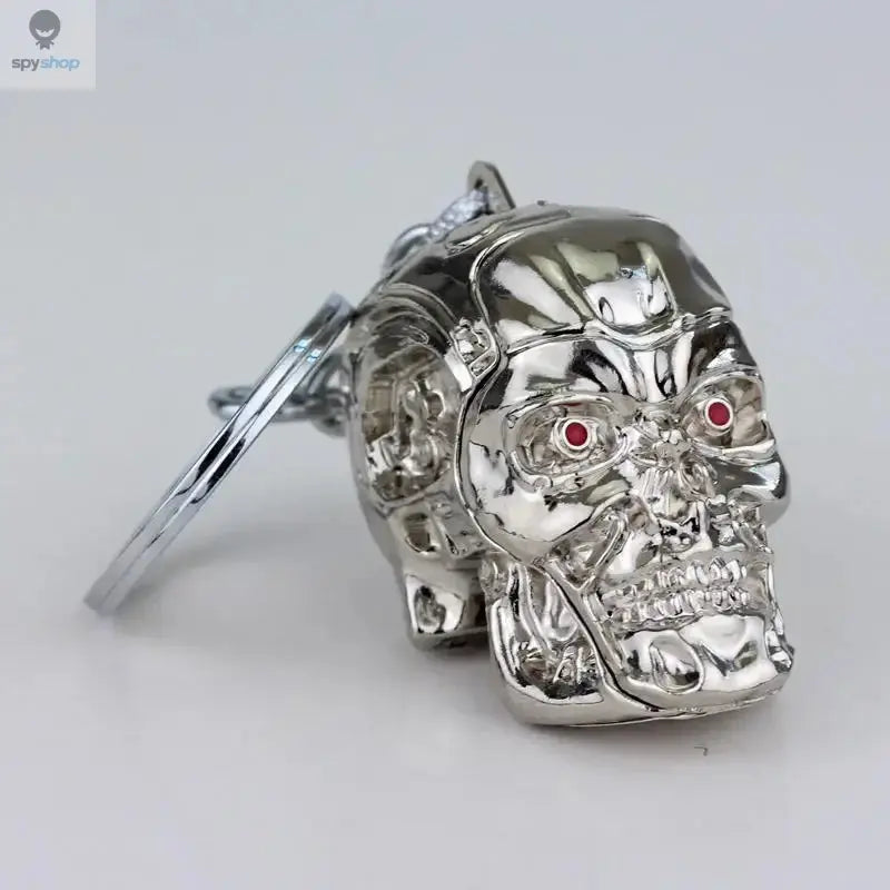 Vintage Charm Terminator Skull Head Keychain Men Women Fashion Pendant Keyring Jewelry Car Key Accessories Gifts New