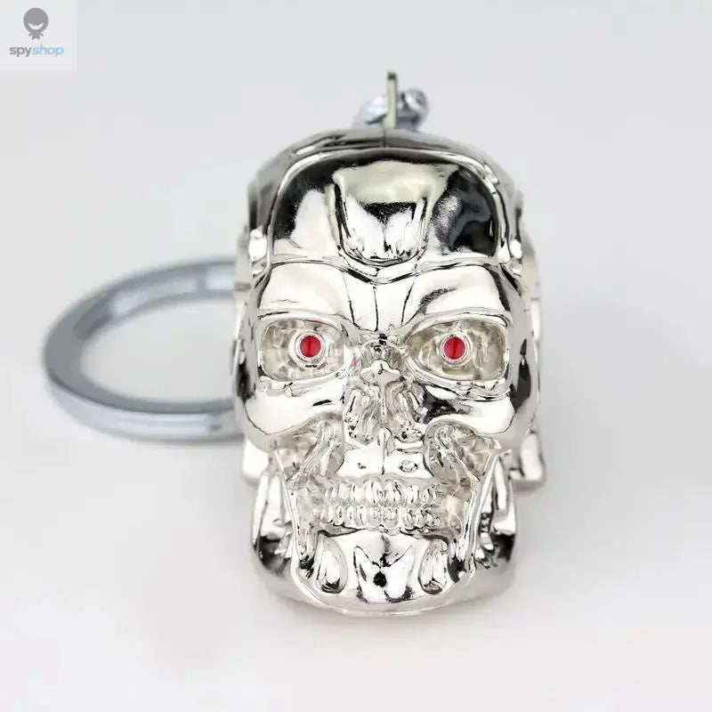 Vintage Charm Terminator Skull Head Keychain Men Women Fashion Pendant Keyring Jewelry Car Key Accessories Gifts New