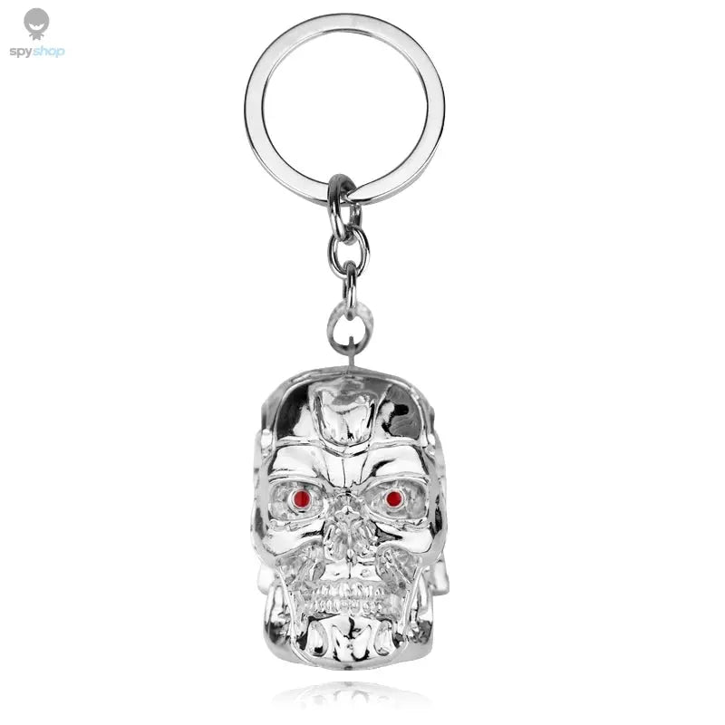 Vintage Charm Terminator Skull Head Keychain Men Women Fashion Pendant Keyring Jewelry Car Key Accessories Gifts New