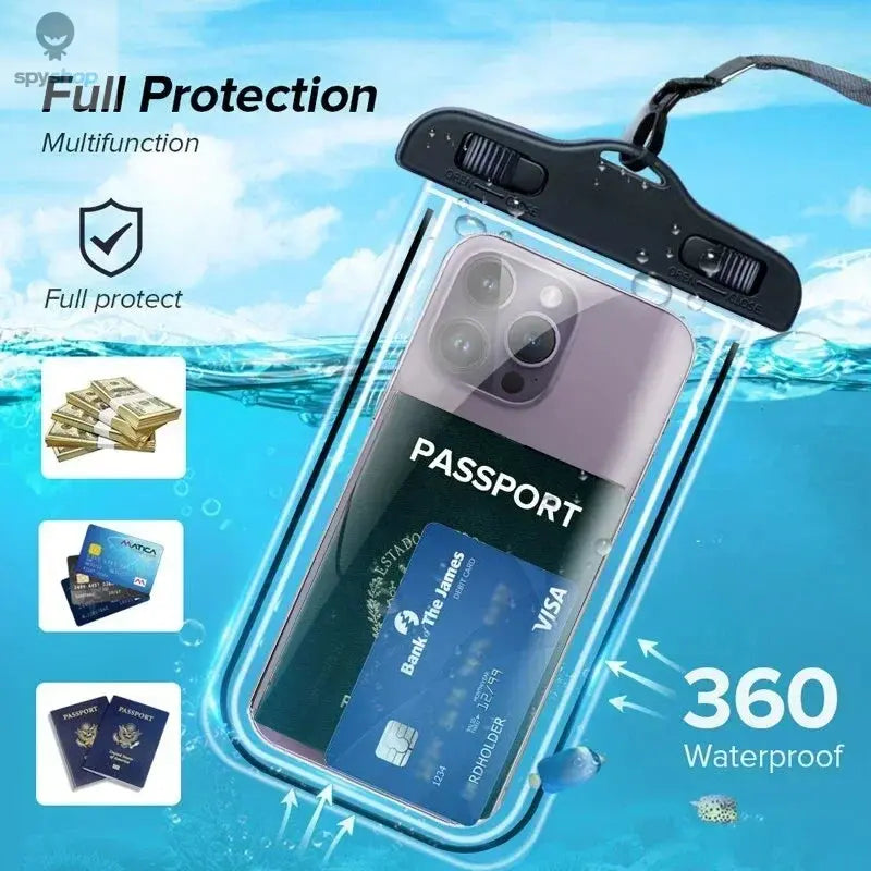 Waterproof Phone Case Swimming Water Proof Bag Universal Underwater Protector Pouch Cover For iPhone Samsung below 6.7" Phone Spy-shop.com