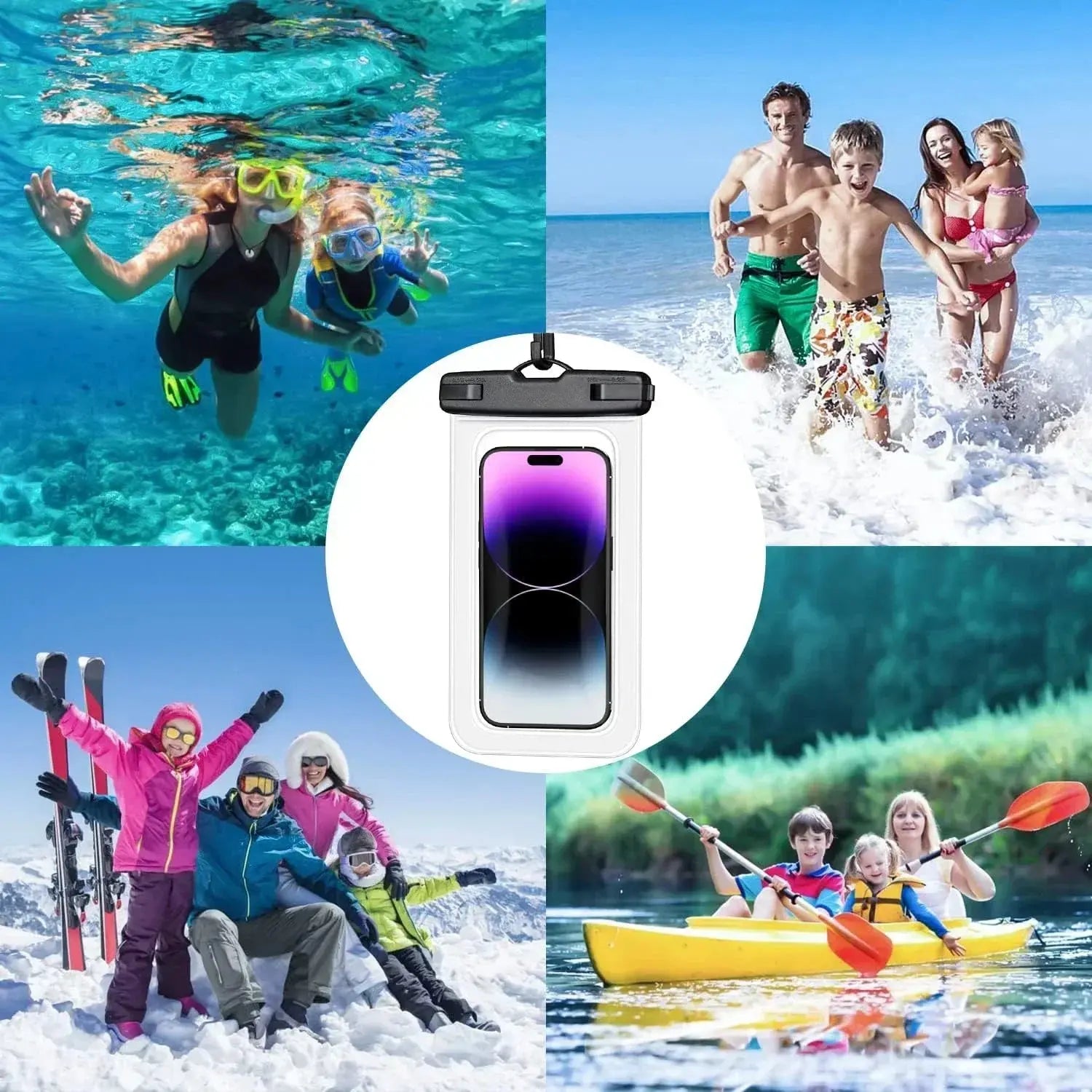 Waterproof Phone Case Swimming Water Proof Bag Universal Underwater Protector Pouch Cover For iPhone Samsung below 6.7" Phone Spy-shop.com