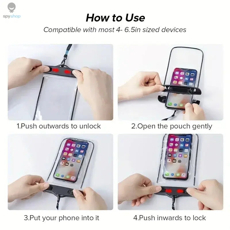 Waterproof Phone Case Swimming Water Proof Bag Universal Underwater Protector Pouch Cover For iPhone Samsung below 6.7" Phone Spy-shop.com
