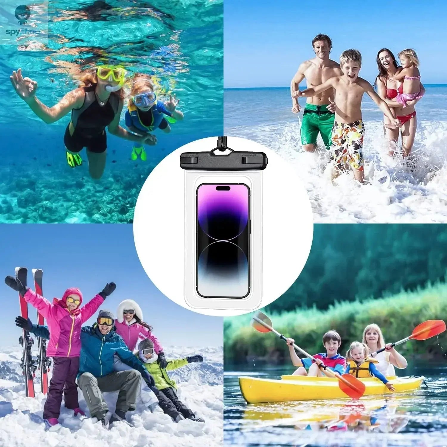 Waterproof Phone Case Swimming Water Proof Bag Universal Underwater Protector Pouch Cover For iPhone Samsung below 6.7" Phone Spy-shop.com