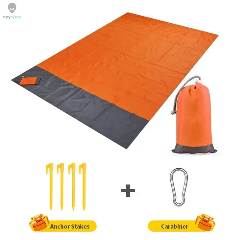 Waterproof Pocket Beach Mat Folding Beach Blanket Camping Mat Lightweight Lightweight Mat Outdoor Picnic Mat Spy-shop.com