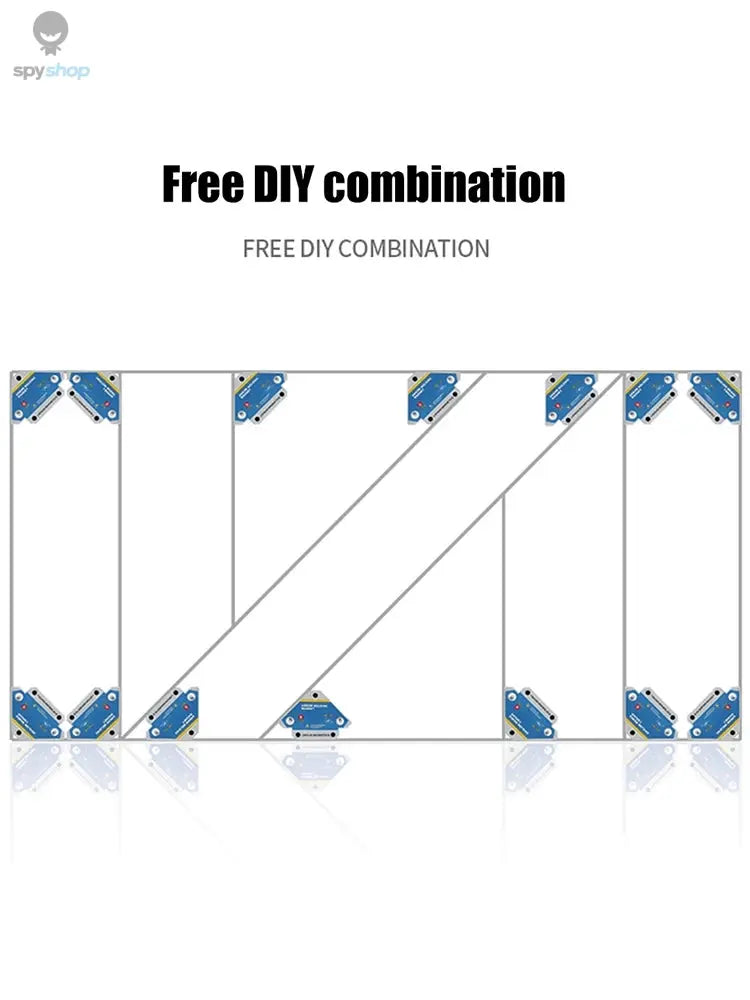 Welding Fixer 4pcs Magnetic Welding Fixer 45/90/135 Degree Multi-angle Magnet Weld Positioner Ferrite Auxiliary Locator Tools