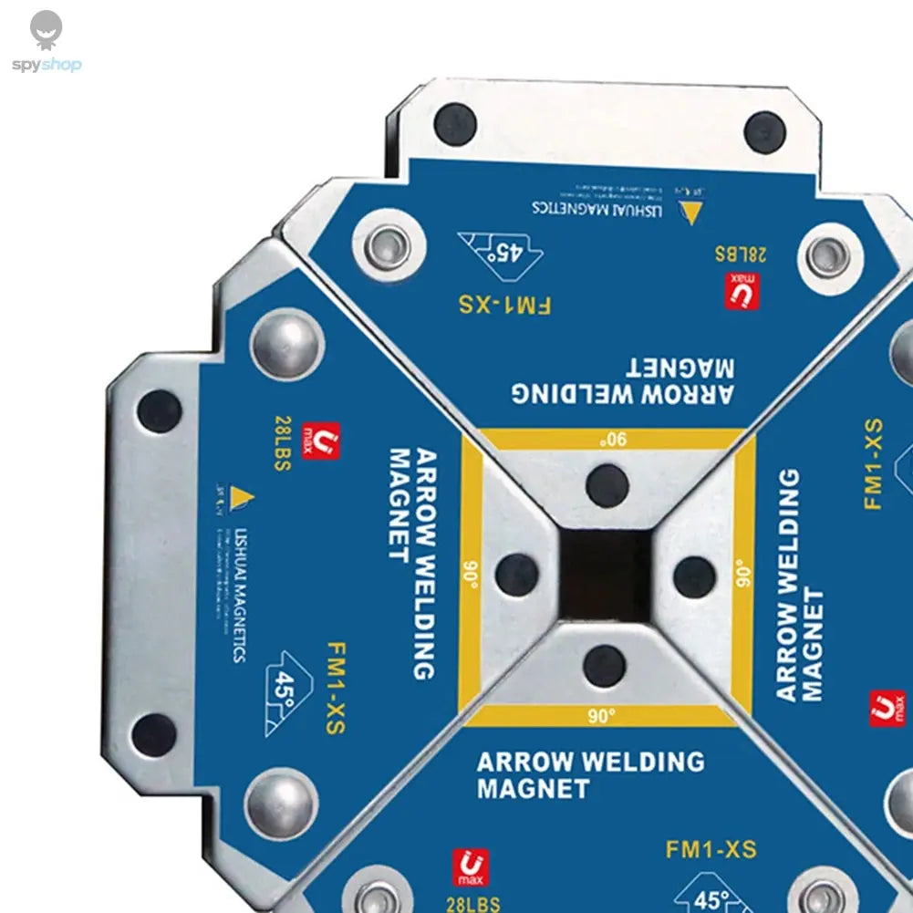 Welding Fixer 4pcs Magnetic Welding Fixer 45/90/135 Degree Multi-angle Magnet Weld Positioner Ferrite Auxiliary Locator Tools
