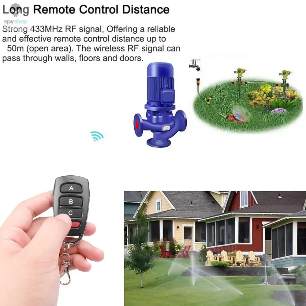 Wireless RF 433mhz Remote Control Copy Code Garage Door Gate Duplicator 433 Mhz Key Remote Opener Spy-shop.com