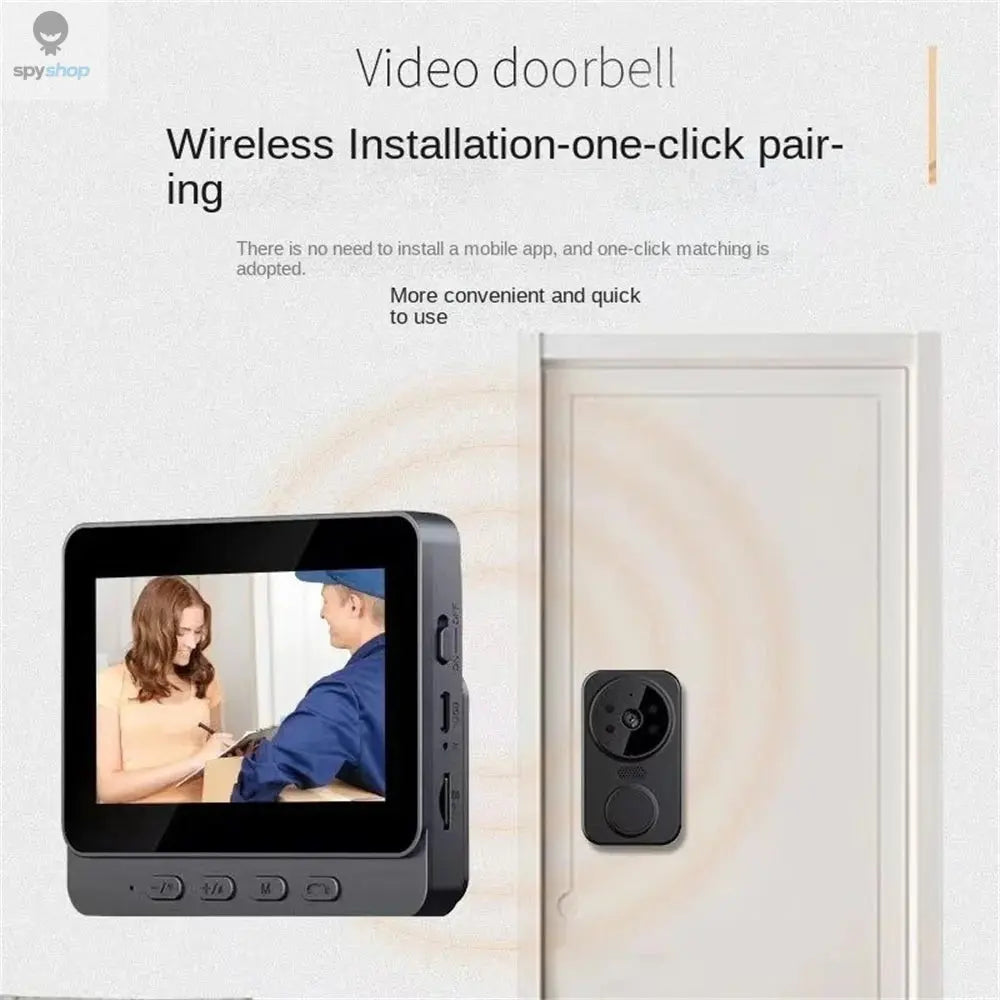 Wireless Video Doorbell Camera Bundle, Smart Security Camera with Night Vision, 2.4G WiFi, HD, Motion Detection, Cloud Storage