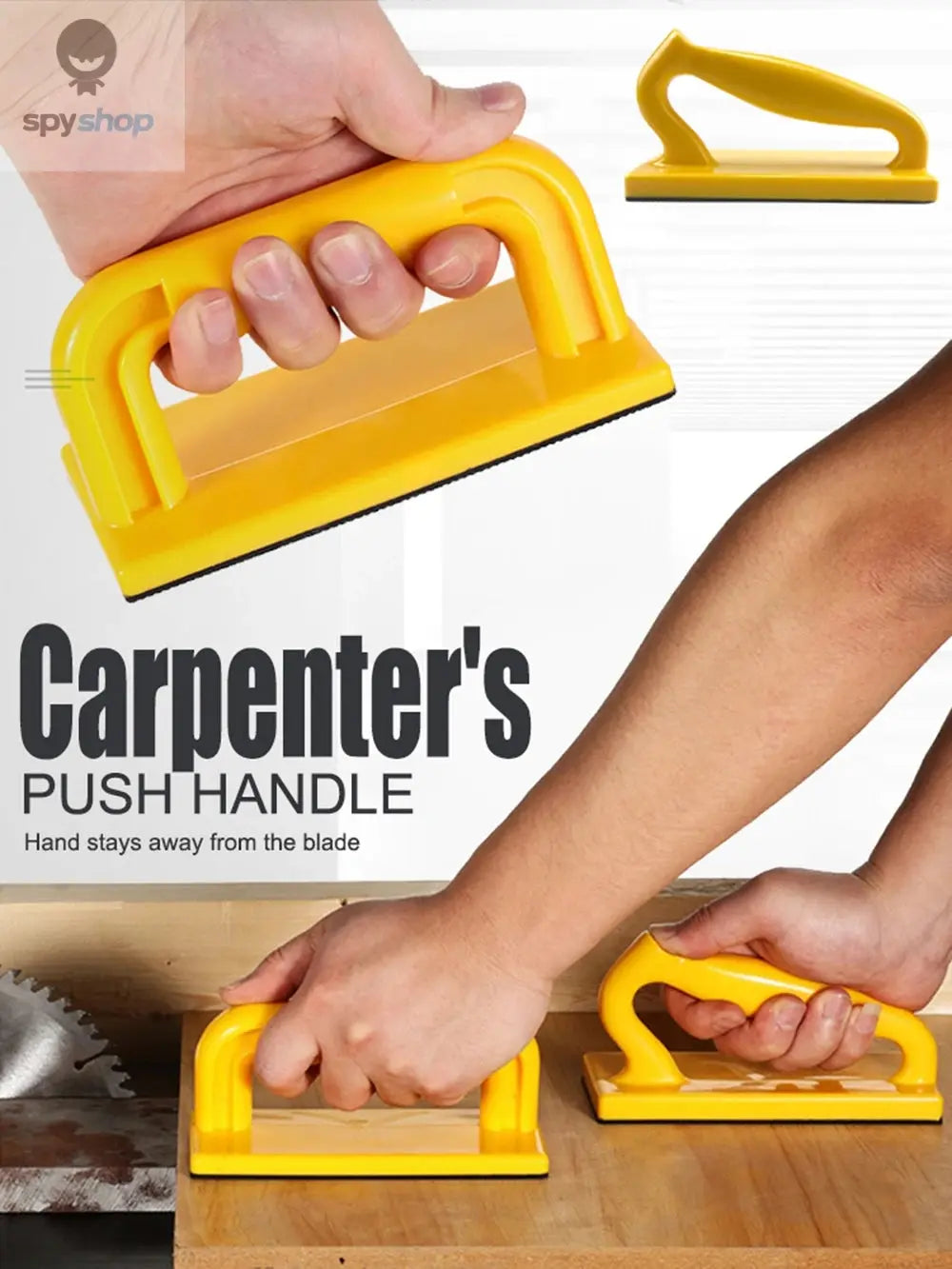 Woodworking Safety Plastic Push Handle Wood Saw Push Block Sticks Table Saw Woodworking Push Block Tools