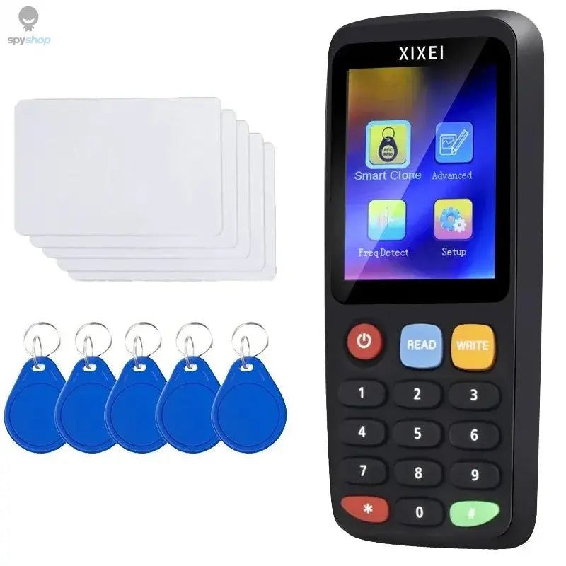 X7 Smart Card Reader RFID Key Clone Copier IC ID Token Copy Duplicator 125Khz Badge Writer 13.56Mhz NFC Tag Programmer Spy-shop.com
