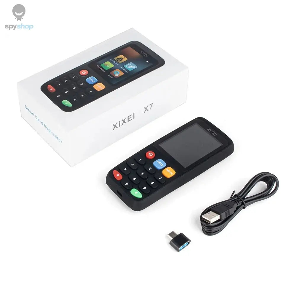 X7 Smart Card Reader RFID Key Clone Copier IC ID Token Copy Duplicator 125Khz Badge Writer 13.56Mhz NFC Tag Programmer Spy-shop.com