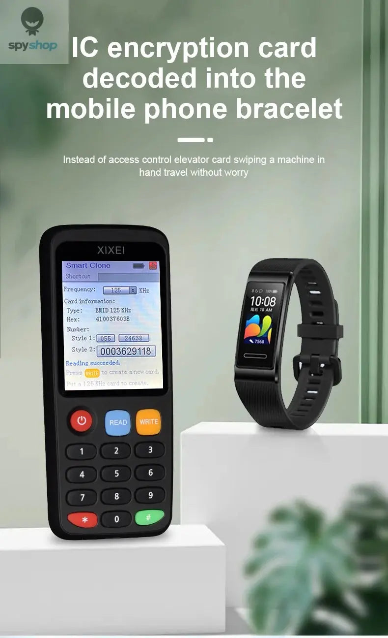X7 Smart Card Reader RFID Key Clone Copier IC ID Token Copy Duplicator 125Khz Badge Writer 13.56Mhz NFC Tag Programmer Spy-shop.com