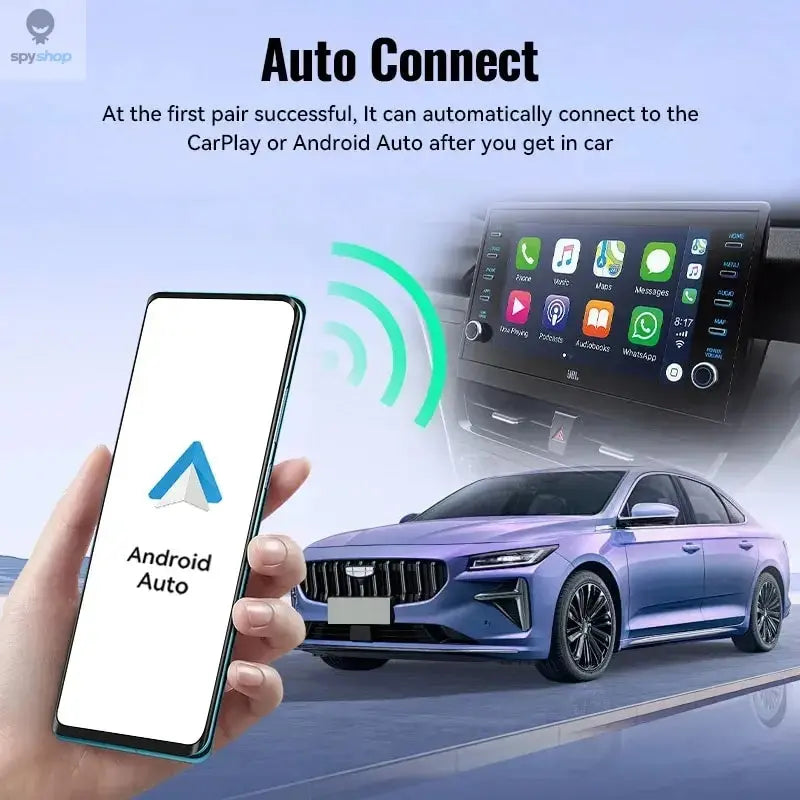 XUDA 2025 Wireless CarPlay Android Auto Wireless Adapter Smart Mini Box Plug And Play WiFi Fast Connect Universal For Nissan