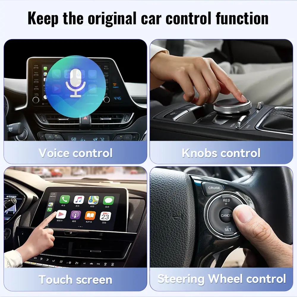 XUDA 2025 Wireless CarPlay Android Auto Wireless Adapter Smart Mini Box Plug And Play WiFi Fast Connect Universal For Nissan