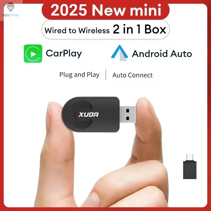 XUDA 2025 Wireless CarPlay Android Auto Wireless Adapter Smart Mini Box Plug And Play WiFi Fast Connect Universal For Nissan
