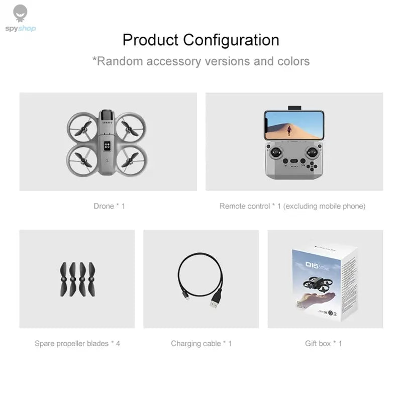 Xiaomi D16 Mini Drone Dual Camera 8K HDAerial Aircraft Obstacle Avoidance UAV Fixed Remote Control Airplane Gift Toys 20000M Spy-shop.com