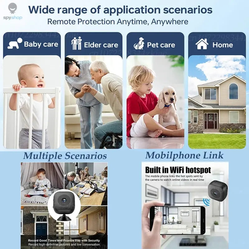 Xiaomi MIJIA 4K Mini Security Camera Full Color Night Vision High Definition WiFi Monitor Waterproof Motion Detect Surveillance Spy-shop.com