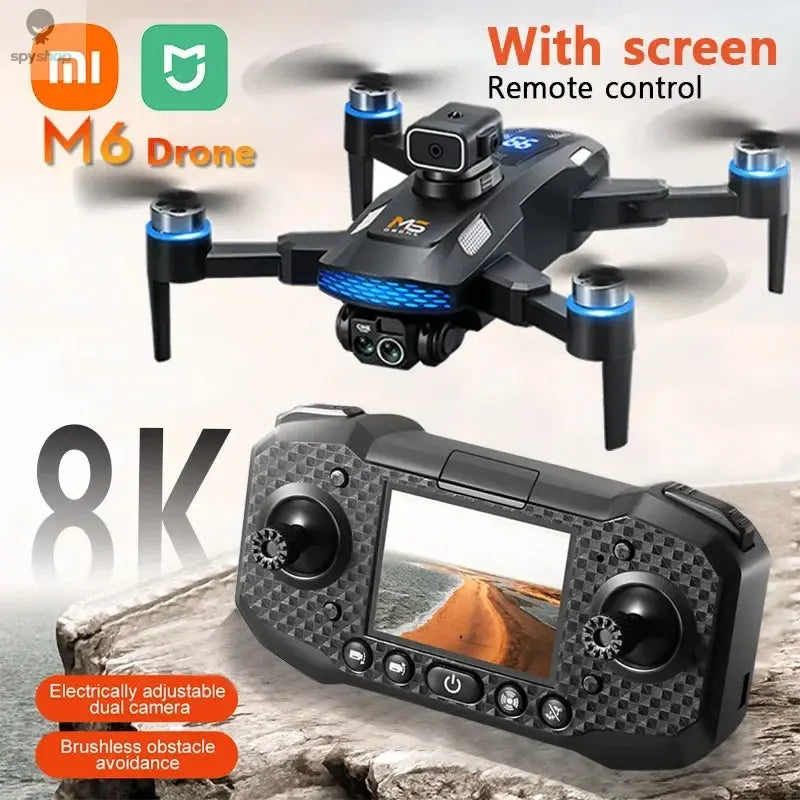 Xiaomi Mijia M6 Drone 8K Professional HD Camera Drones 5G WIFI FPV Video 4k UAV With screen Remote control RC Quadcopter Dron Spy-shop.com