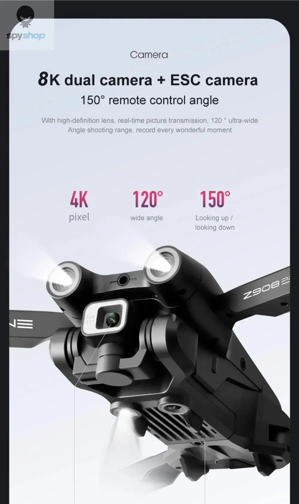 Xiaomi Mijia Z908 Pro /MAX 8K Drone ESC Professional 4K Dron Optical Flow Localization 3sided Obstacle Avoidance Quadcopter Toys Spy-shop.com