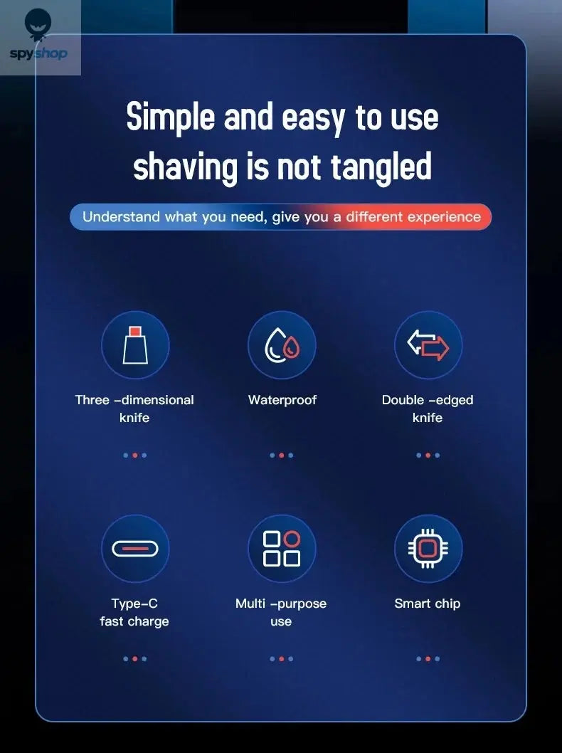 Xiaomi New Rechargeable Touch Screen Electric Ear Nose Hair Trimmer Type-C Fast Charging Portable Clipper Trimmer For Nose Spy-shop.com