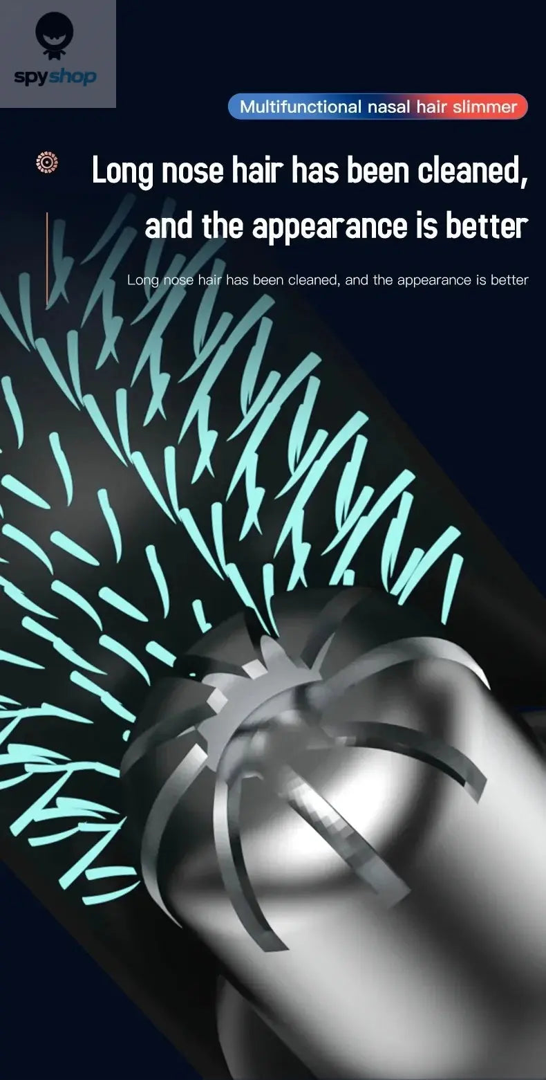 Xiaomi New Rechargeable Touch Screen Electric Ear Nose Hair Trimmer Type-C Fast Charging Portable Clipper Trimmer For Nose Spy-shop.com