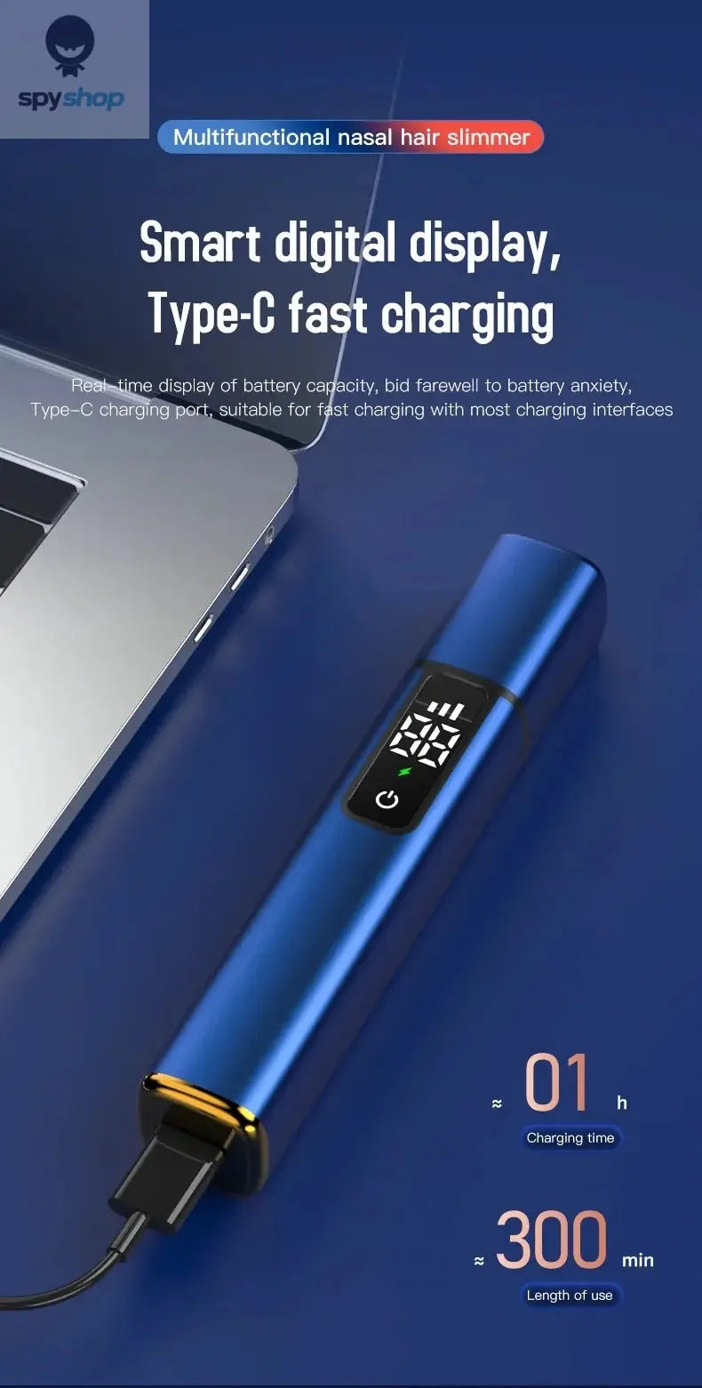 Xiaomi New Rechargeable Touch Screen Electric Ear Nose Hair Trimmer Type-C Fast Charging Portable Clipper Trimmer For Nose Spy-shop.com