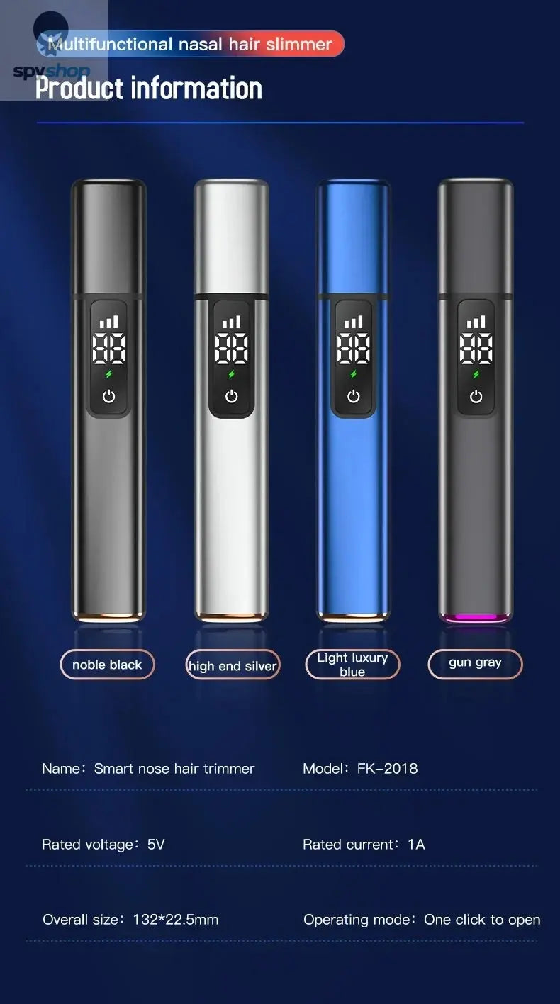 Xiaomi New Rechargeable Touch Screen Electric Ear Nose Hair Trimmer Type-C Fast Charging Portable Clipper Trimmer For Nose Spy-shop.com