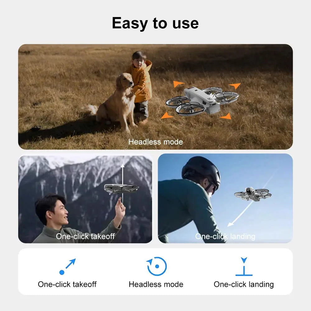 Xiaomi V666 Mini Drone 4K Professional Aerial 8k Dual Camera Intelligent obstacle avoidance Brushless Quadcopter Kid RC Toy